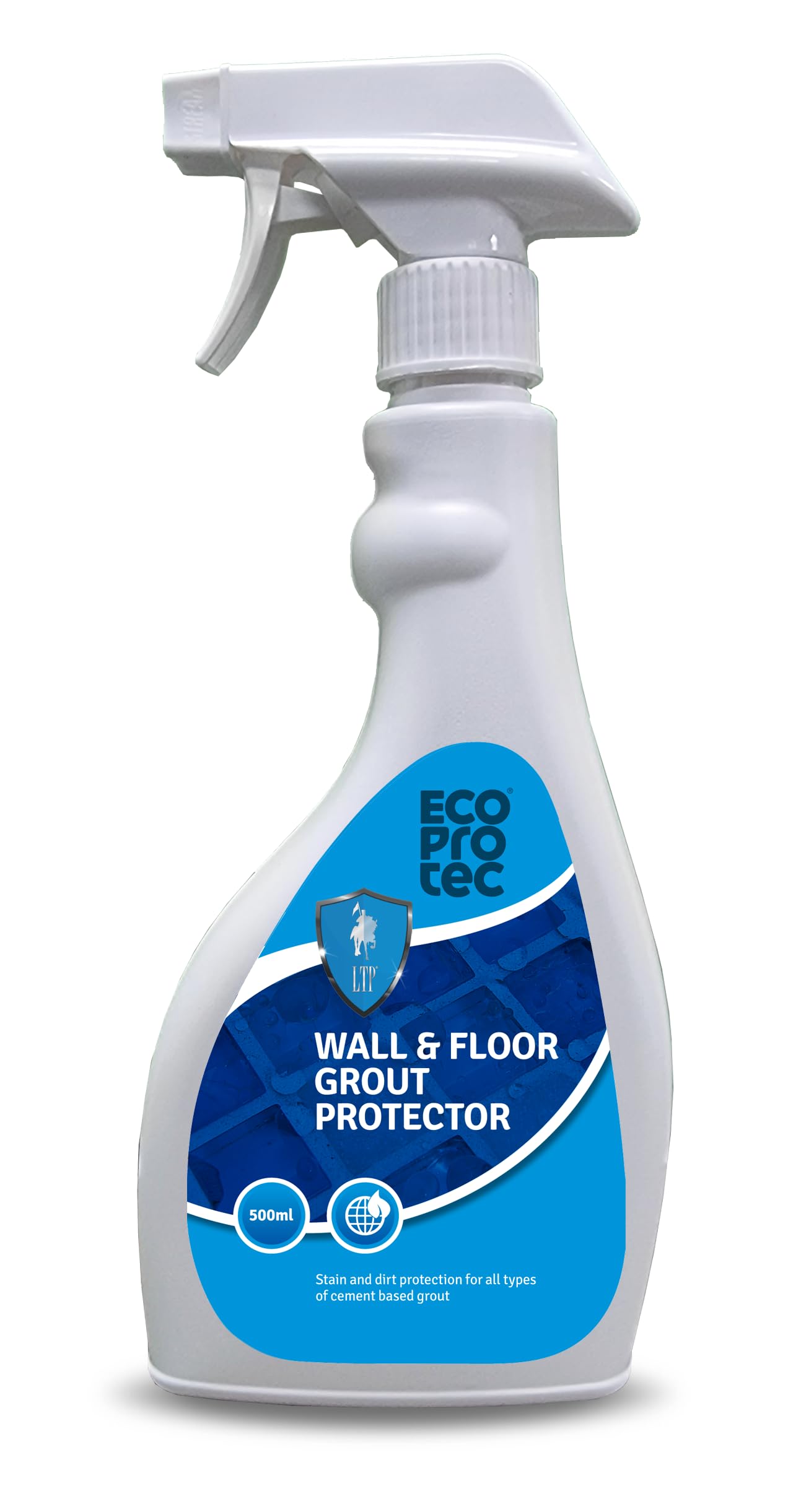 Ecoprotec Wall & Floor Grout Protector Spray | Easy to Apply, Water-Based Impregnating Grout Sealer - 500ml