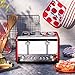 4 Slice Toaster, CUSIBOX Stainless Steel Toaster with Bagel, Defrost, Cancel Function, Extra Wide Slots, 6 Bread Shade Settings, 1650W, Red