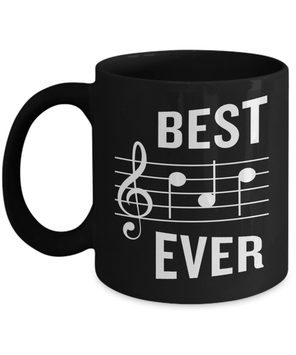 Best Dad Ever Funny Music Note, Fathers Day Mug - Gift Mugs Day Dad Father Coffee Cup - Great Gift for Father's Day, Birthday or Anytime For Dad, Gran