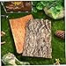 Zerodeko 2PCS Terrarium Cork Bark Background Board, Reptile Tank Tree Backdrop Wall Decor Habitat Climbing Mat Decoration for, Lizard, Turtle, Gecko, Bearded Dragon, Frog