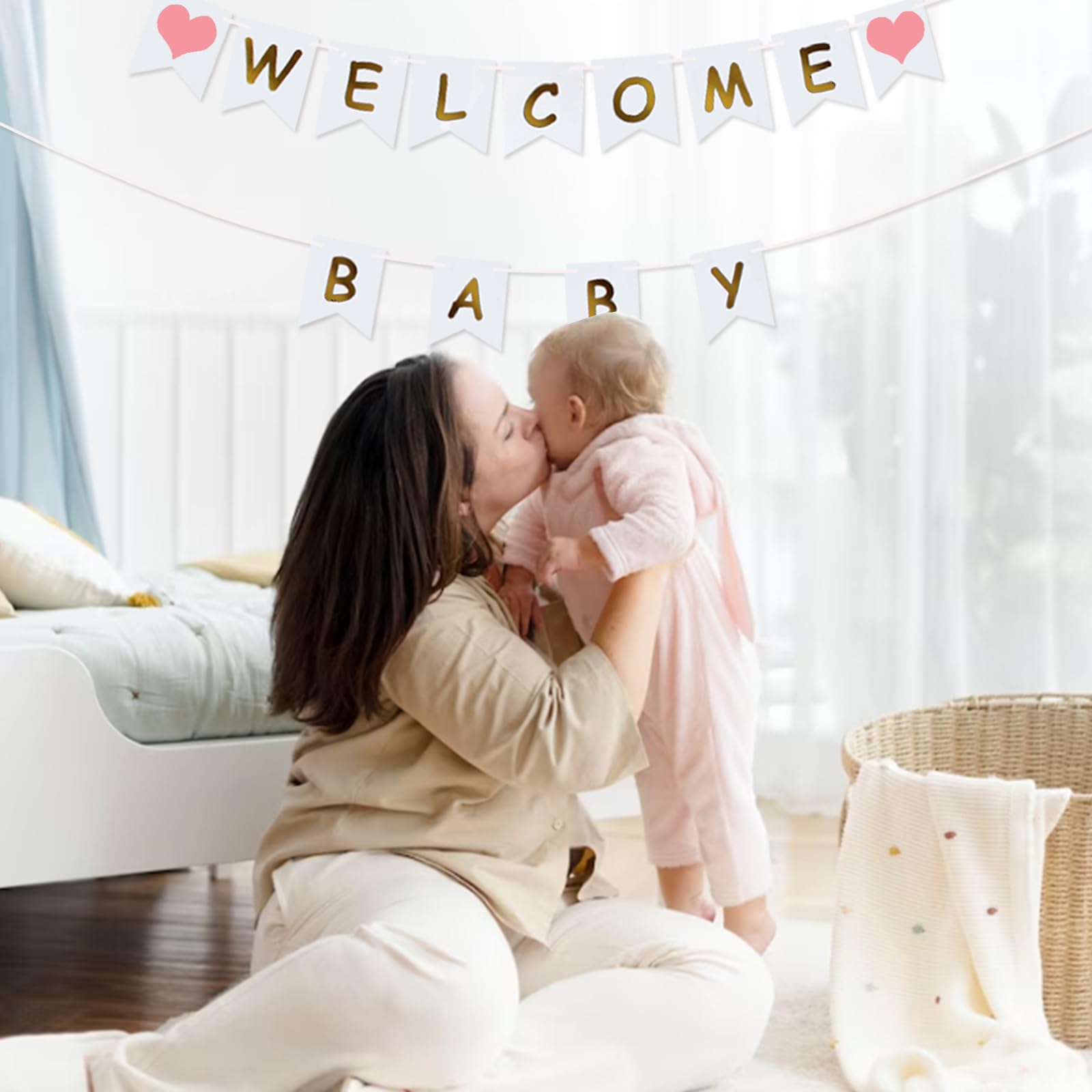 Benvenuto a casa, ghirlanda – Welcome Home Baby Deko