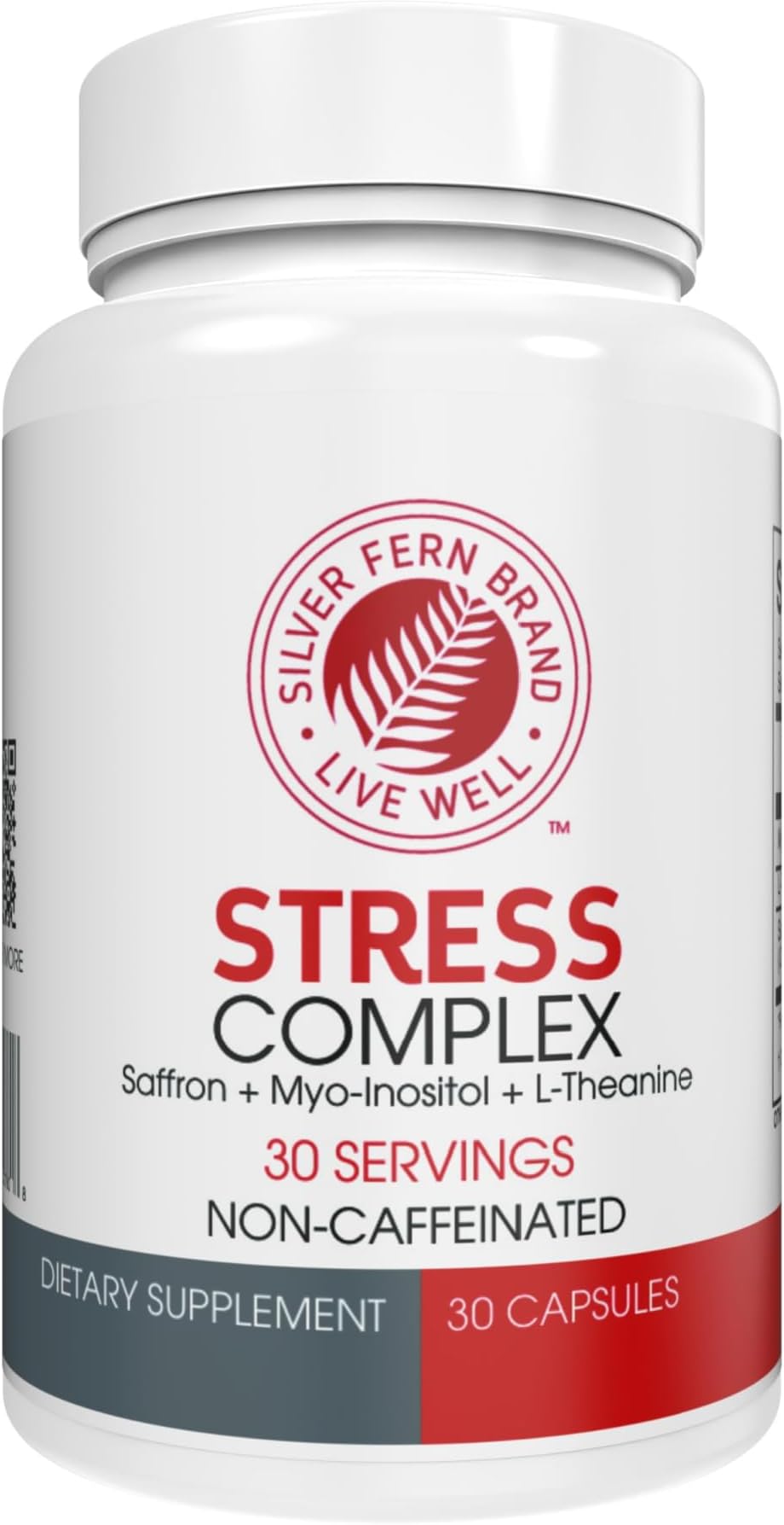 Stress Complex Supplement - Without Caffeine - Sleep, Worry, Mood & More - with Saffron Supplements, L-Theanine Supplement, & Myo-inositol - Natural Stress Relief Supplement (Pack of 1)