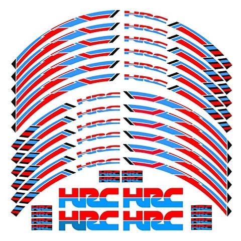 New Motorcycle wheel decals Reflective stickers rim stripes 17inch For Honda Racing HRC CBR250RR CBR400RR CBR600RR CBR1000RR Cover