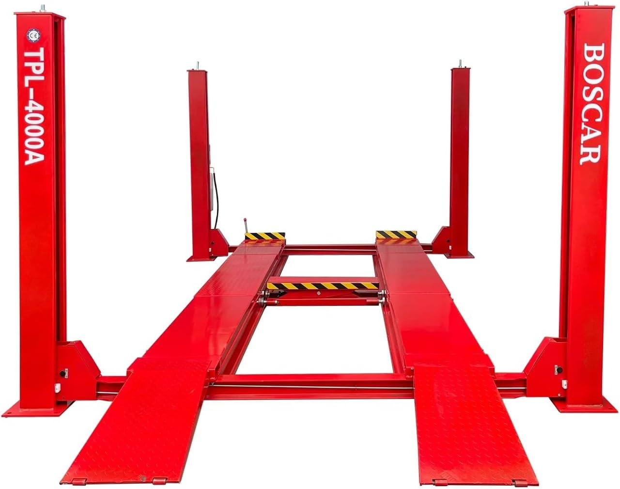 Workshop 4T 5T Four Post Car Lift with CE 4 Poles Lifter Compatible with Wheel Alignment Service 4/5 Ton Lifting Machine