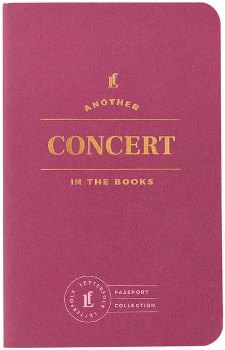 Letterfolk Concert Passport Journal — Pocket-sized Experience Book (3.5" W x 5.5")