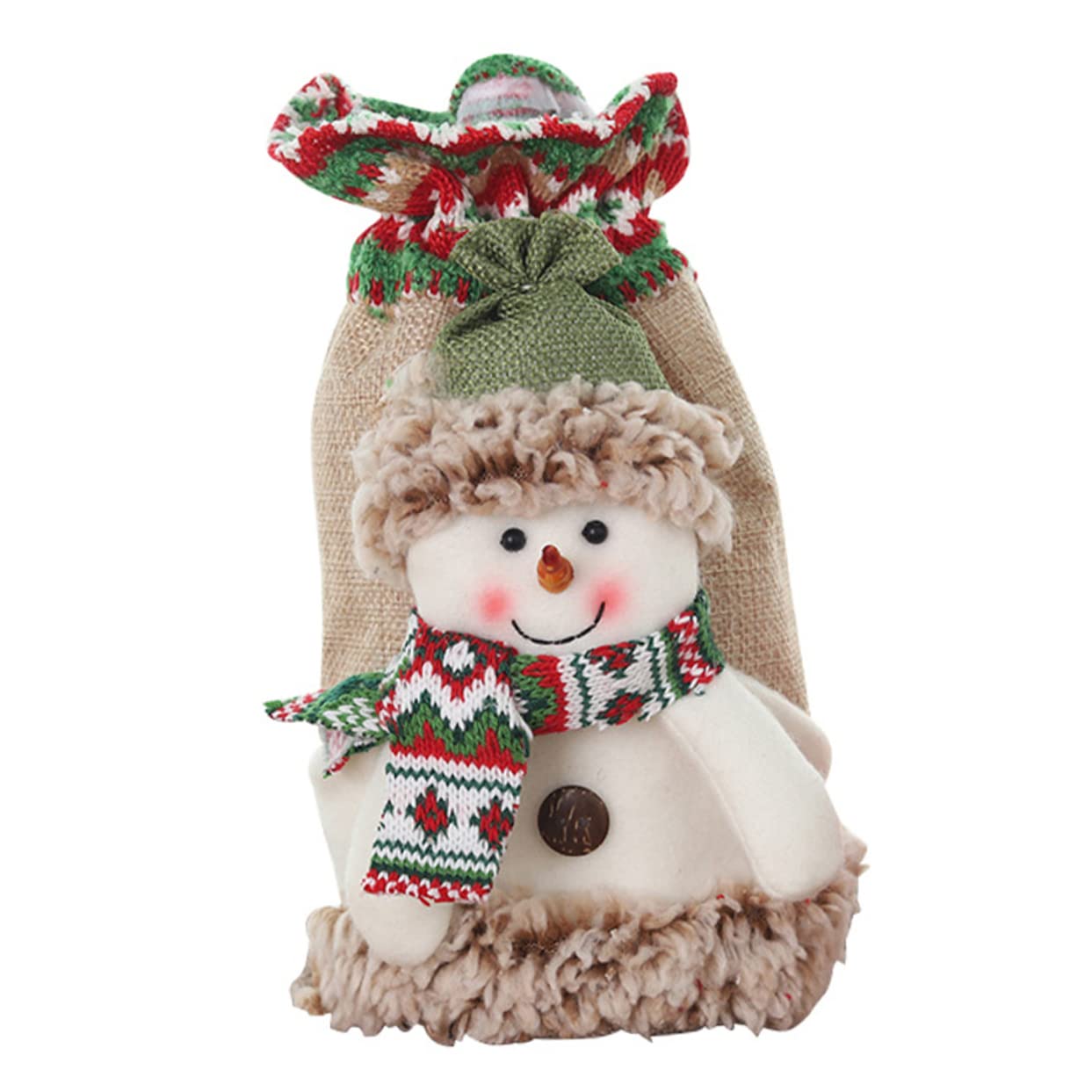 OFFSCH Christmas Bag Mini Treat Bags for Holiday Decor Adorable Santa Snowman Elk Design Lightweight Portable for Xmas Parties Year Celebrations Random Style