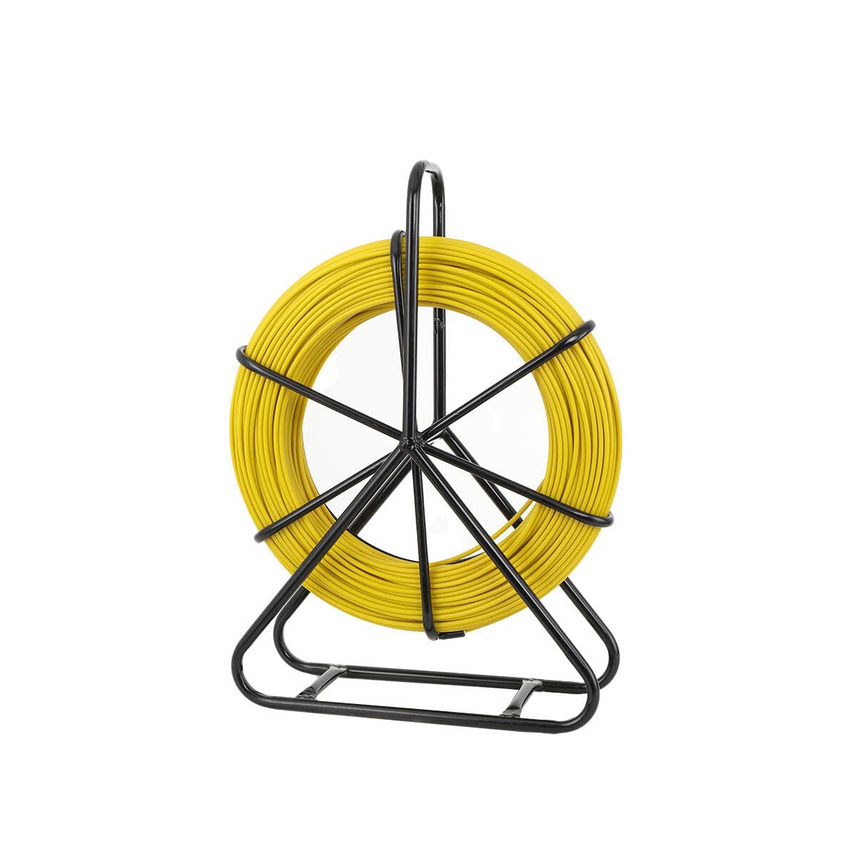 Sonda Passacavi in Fibra di Vetro 130 m, Tubo per Condotto in Fibra di Vetro con Supporto in Metallo 6mm Tirante in Fibra di Vetro per Filo, Infilatore per Cavi per Condutture