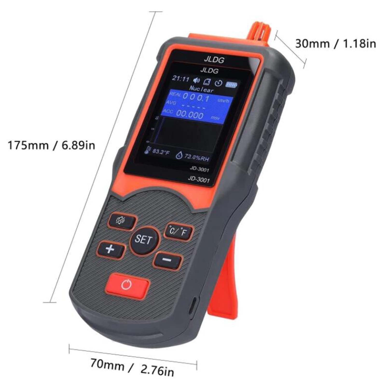 Detector de radiación, Contador Geiger de Alta precisión, Contador Geiger - Detector de radiación dosímetro for medir la radiactividad, detección de Rayos X