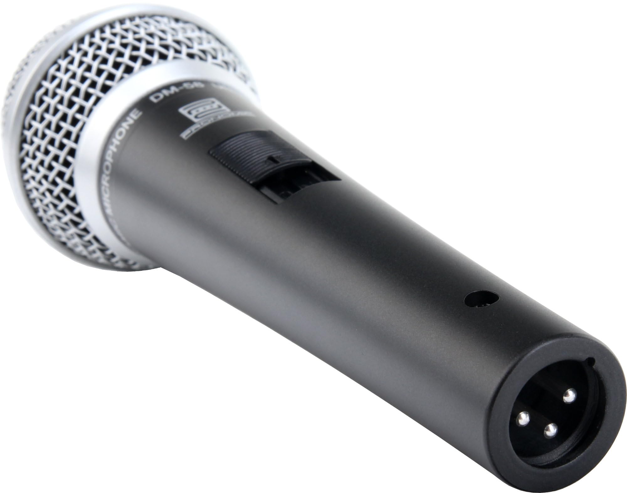 Pronomic DM-58 Vocal Mikrofon 3er Starter Set (dynamisches Handmikrofon mit Schalter, Richtcharakteristik: Superniere, inkl. 3 Ständer, 3 Klemmen + 3x 5m XLR-Kabel)