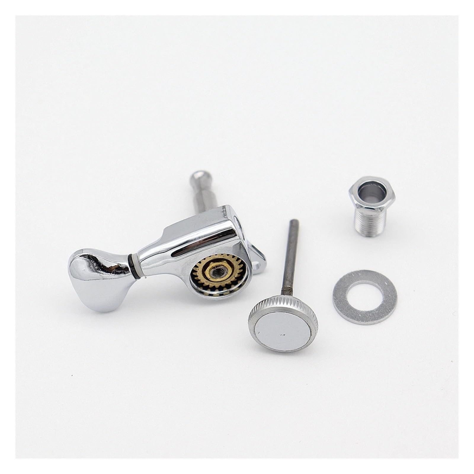 6 pezzi piroli for chitarra sinistra/destra accordatori di blocco meccaniche for corde di chitarra for chitarra elettrica acustica cromata(6R chrome)