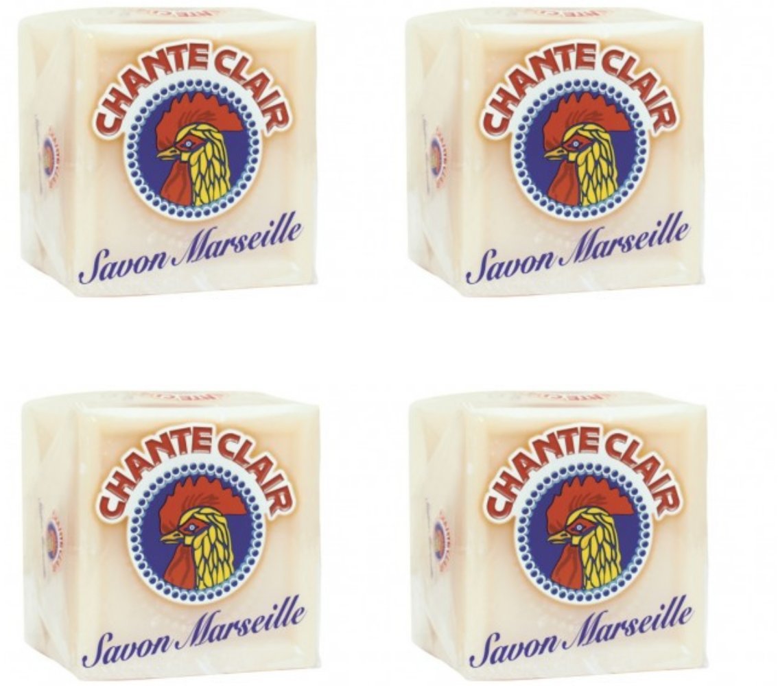 CHANTECLAIRMarseille Laundry Hand Wash Bar Soap 250 g/8.45 fl.oz, Pack of 4