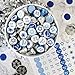 Blue Bar Mitzvah Mazel Tov Candy Favor Labels - 180 Stickers