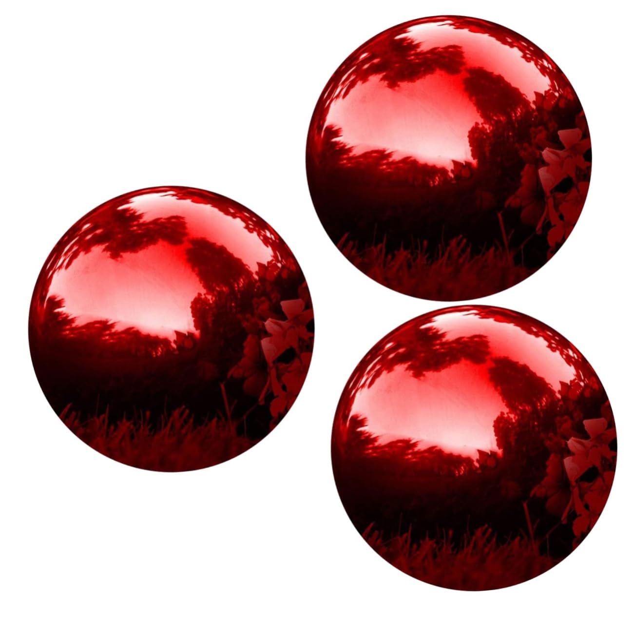 pz. Sfera Riflettente da Giardino Globo Riflettente Sfere da Giardino per Osservare Spazio Decorazione della Sfera del Giardino Decorazioni Natalizie per Esterni Sfera a Specchio Sfera Decorativa in