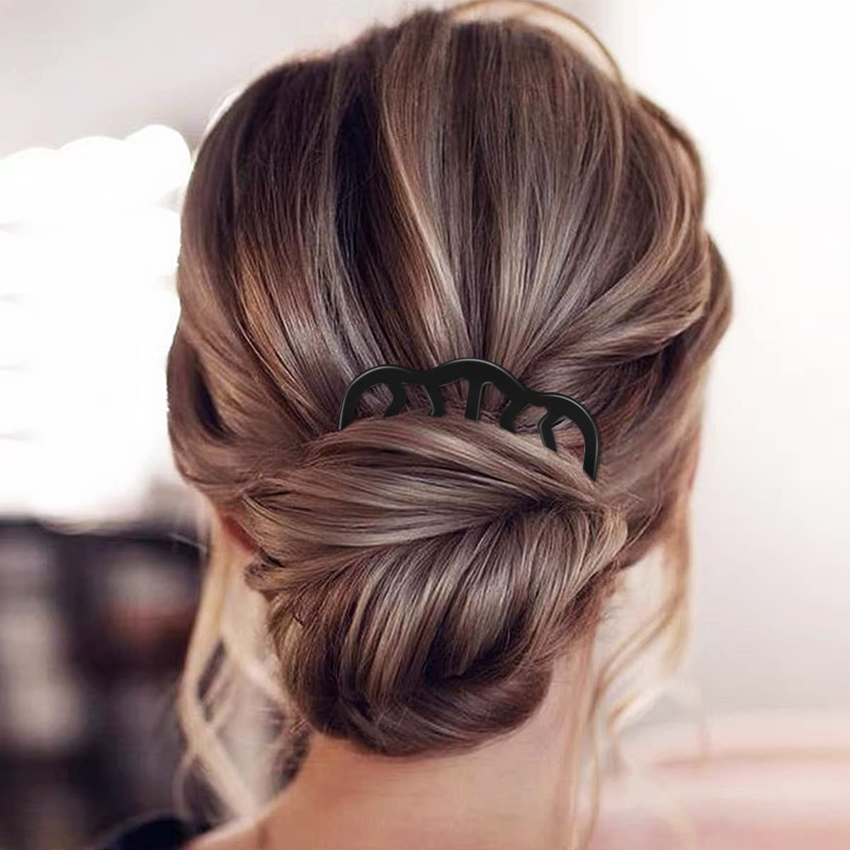 12 Pcs Hair Side Combs for Women Accessories, Hair Fork Clips for Updo Bun, U-Shape Hair Combs for French Twist Teeth Hair Pin for Women Girls Vintage Hair Styling Accessories - Image 4