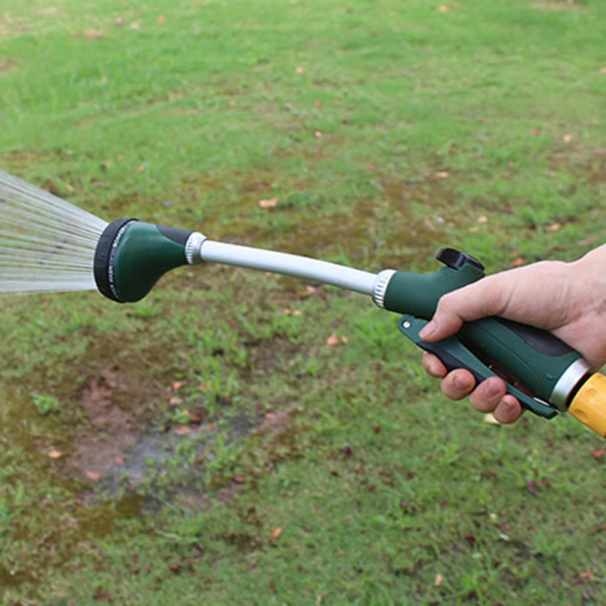 TOYANDONA 3 Pièces Pulvérisateur de Jardin avec Long Tuyau Outil Irrigation Ajustable pour Arroser Plantes Laver la Voiture et Nettoyer Couleur Verte