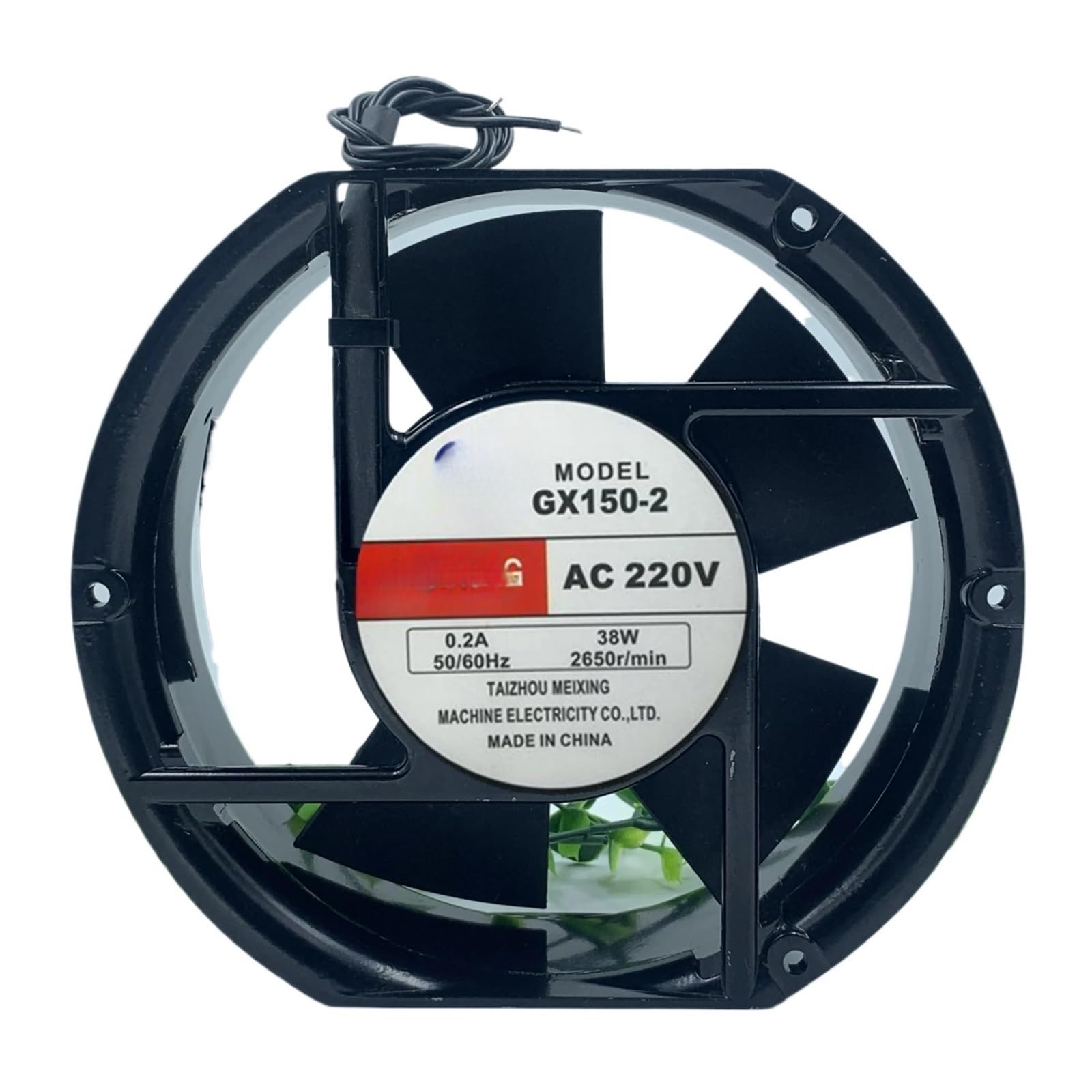 Ventilateur axial GX12038 220V pour refroidissement d'armoire électrique