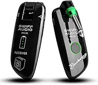 SWIFF Sistema eletrónico sem fios para guitarra, transmissor sem fios de para guitarra, recetor, sistema de áudio digital recarregável para guitarra e baixo