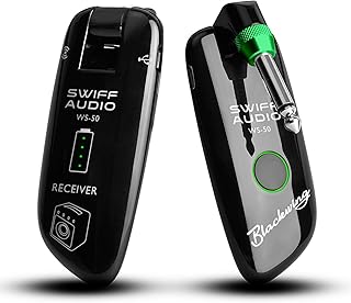Swiff sistema eletrónico sem fios para guitarra transmissor sem fios