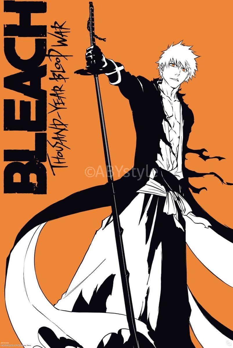 Bleach Anime Poster Featuring Ichigo Kurosaki | A4 Size Glossy
