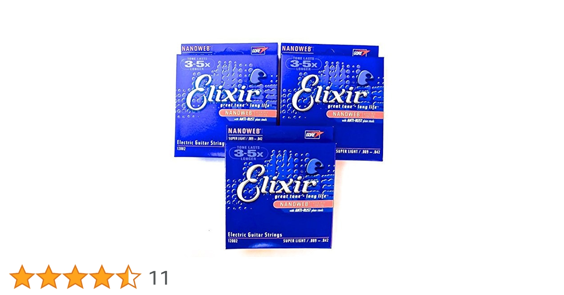 Amazon.co.jp: エリクサー エレキ ギター弦 エクストラ ライト