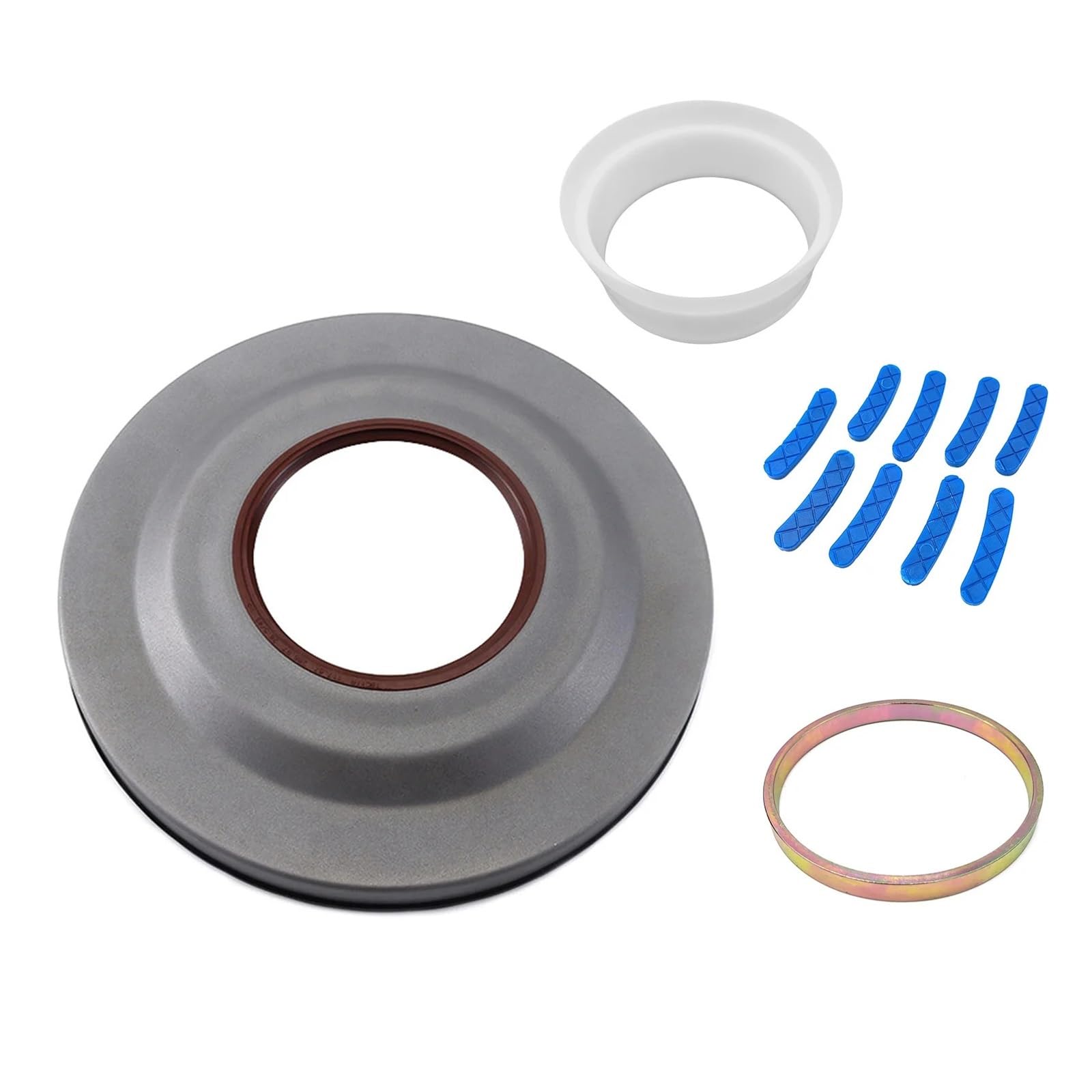 Ngavxcm One Color Manual Transmission Housing Fit For Gearbox Repair Parts Mps6 6Dct450 Transmission Gearbox Front Sealing Cover Seal Powershift Piston Clutch Sealed Housing