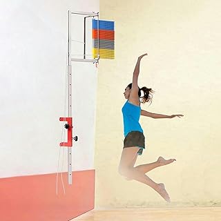 Wall Mounted Vertical Jump Trainer for Basketball, Kids Adult Youth Vertical Jump Measurement Tool Stick Pole, Vertical Jump Tester Metal