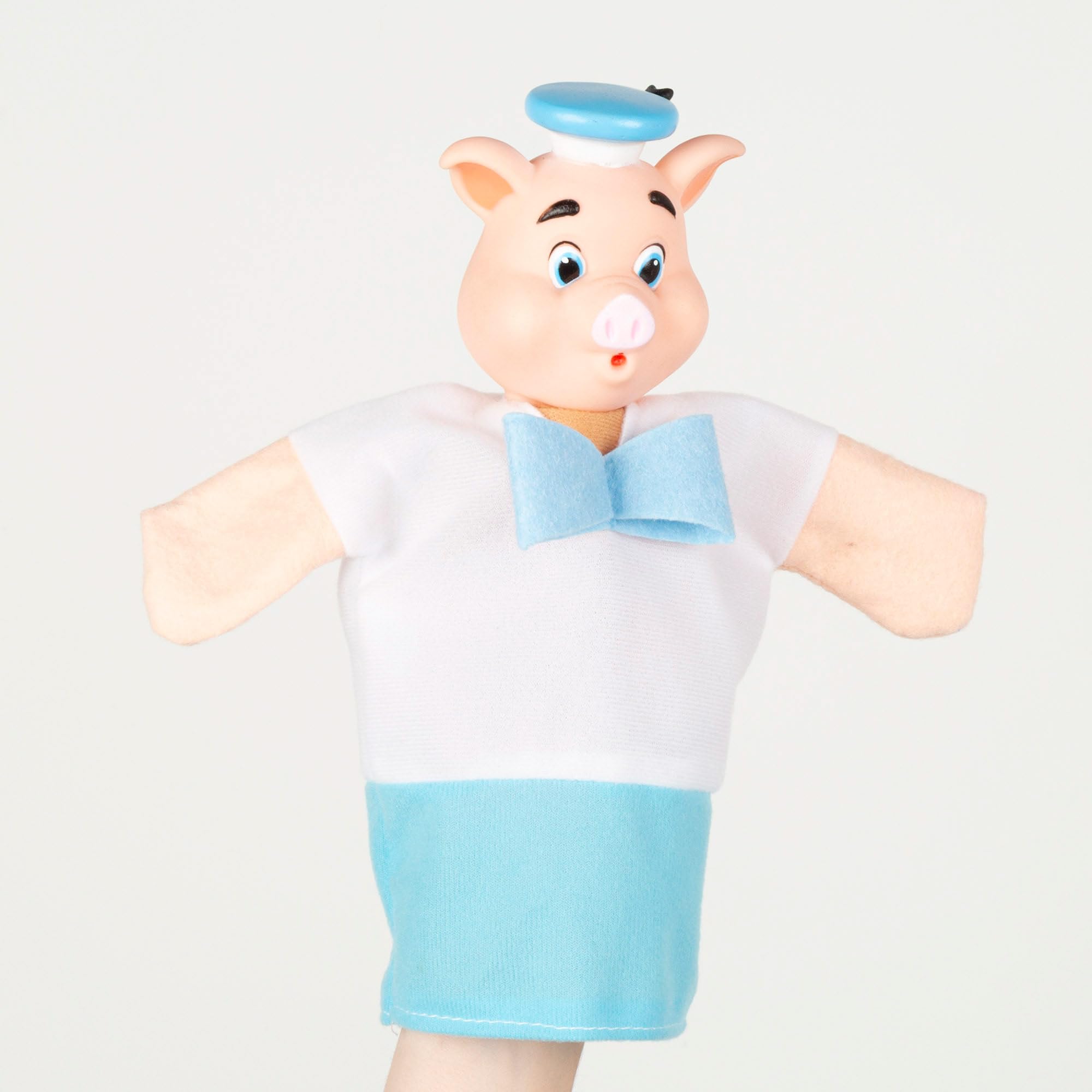 ColorBaby Cucu Show Set Marionetas Los Tres cerditos, 4 títeres Personajes de 25 cm, Materiales Suaves y Seguros, Juguetes Infantil, para Jugar en Grupo o Pasar Tiempo en Familia (39167)
