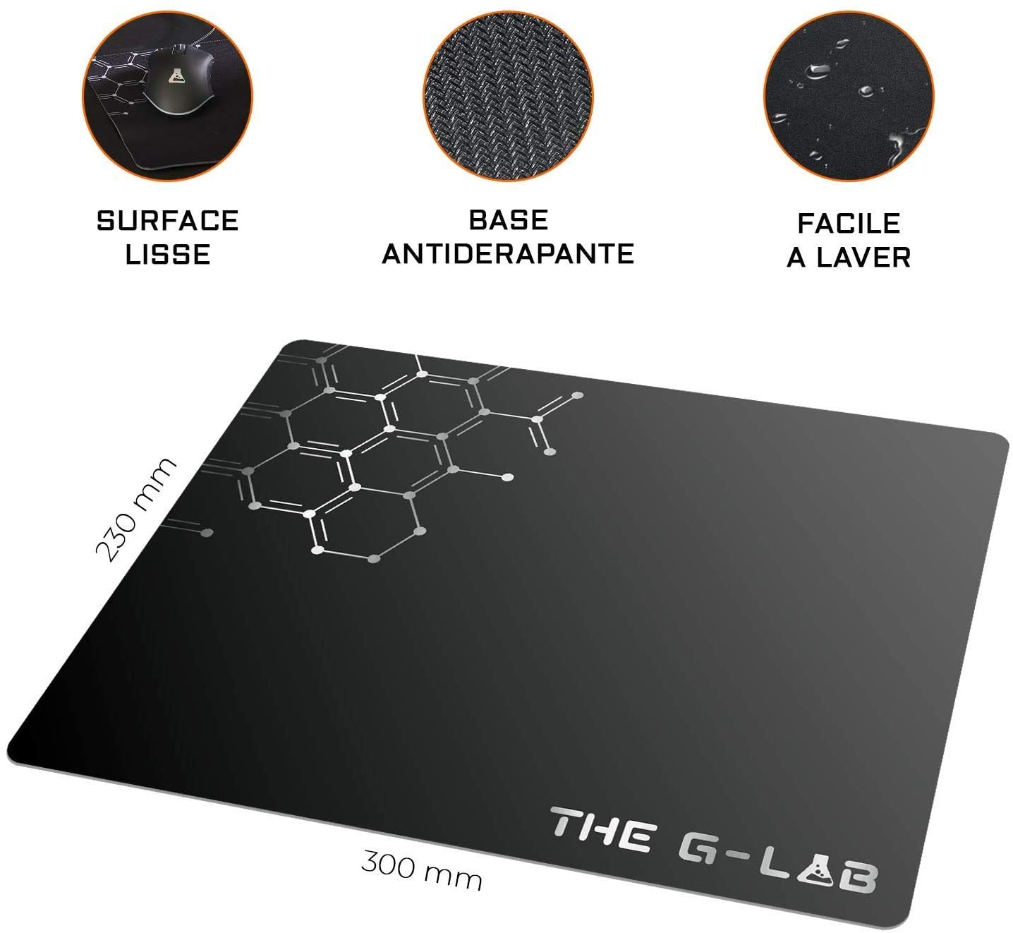 The G-Lab Combo Selenium - Set da gioco 4 in 1, tastiera Gamer AZERTY retroilluminata, mouse Gamer 3200 DPI, microfono cuffie da gioco, tappetino per mouse, confezione da gamer PC PS4/PS5 Xbox