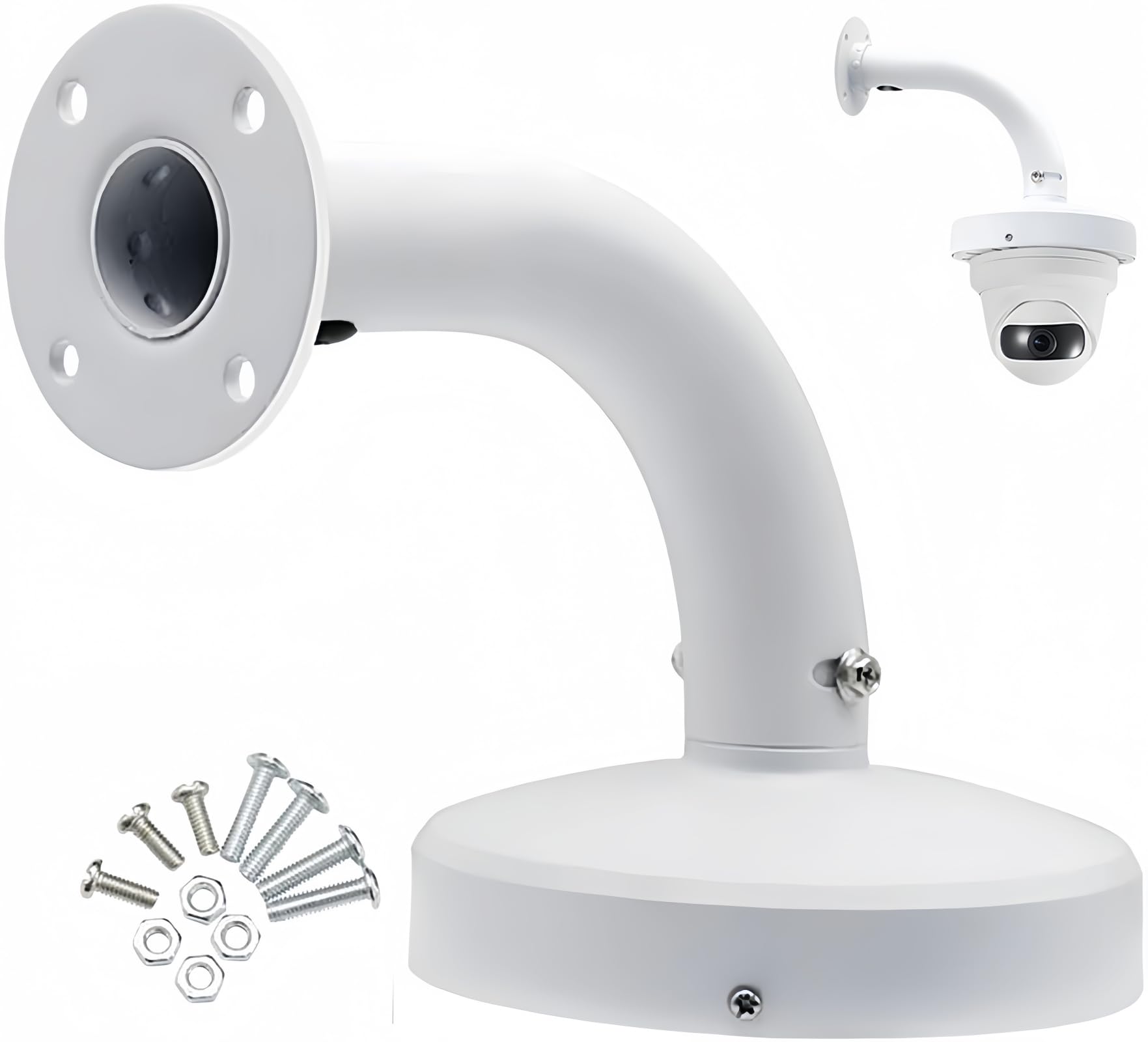 FINXRoll Security Camera J Type Wall Mount Bracket, Dome Camera Mount Universal Camera Wall Mounting Bracket/IP Camera for CCTV Security Camera (