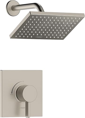 hansgrohe Vernis Blend 04959820 - Juego de ducha de 1.75 GPM, 1 pulverizador, acabado de ducha completo en níquel cepillado, 04959820