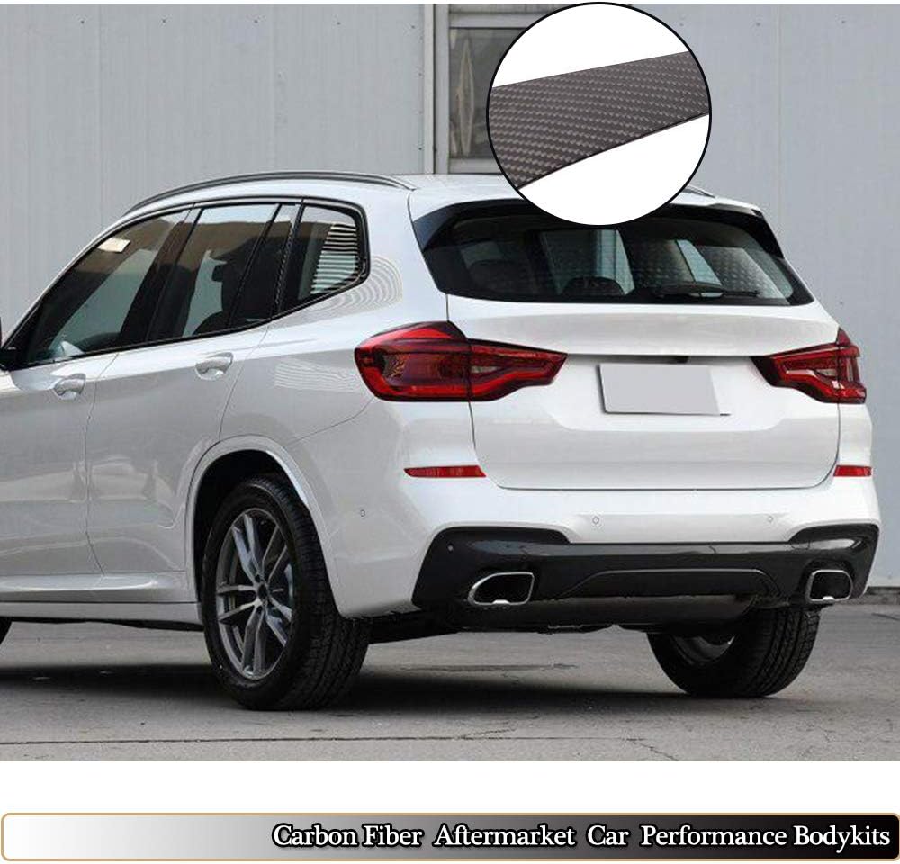 Window Spoiler fits BMW X3 G01 xDrive20i xDrive30i M40i Sport Utility 4Door 2018UP Factory Outlet Carbon Fiber CF Rear Roof Side Wing Lip