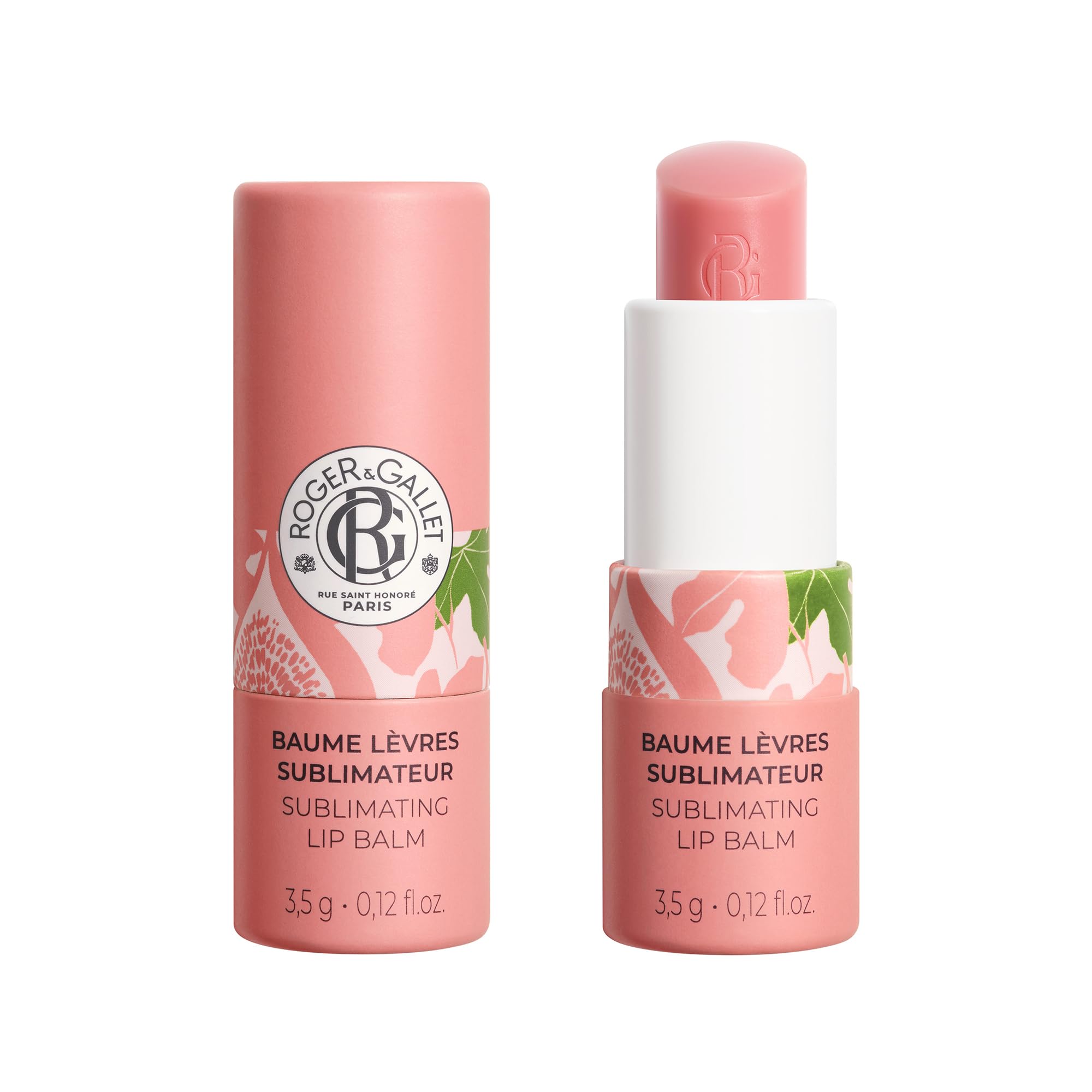 Roger&Gallet – Baume Lèvres Sublimateur Fleur de Figuier – Soin Nourrissant & Brillant Naturel – Saveur Figue Gourmande – 98% Naturel – Vegan – Fabriqué en France – 3,5g