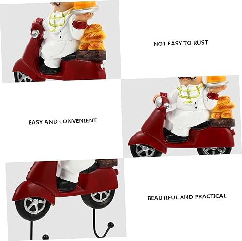 Miniatura 2 de SOESFOUFU Ganchos para tazas con gancho para chef, ganchos para colgar al aire libre, decoración francesa, perchero, perchero, soporte de pared,