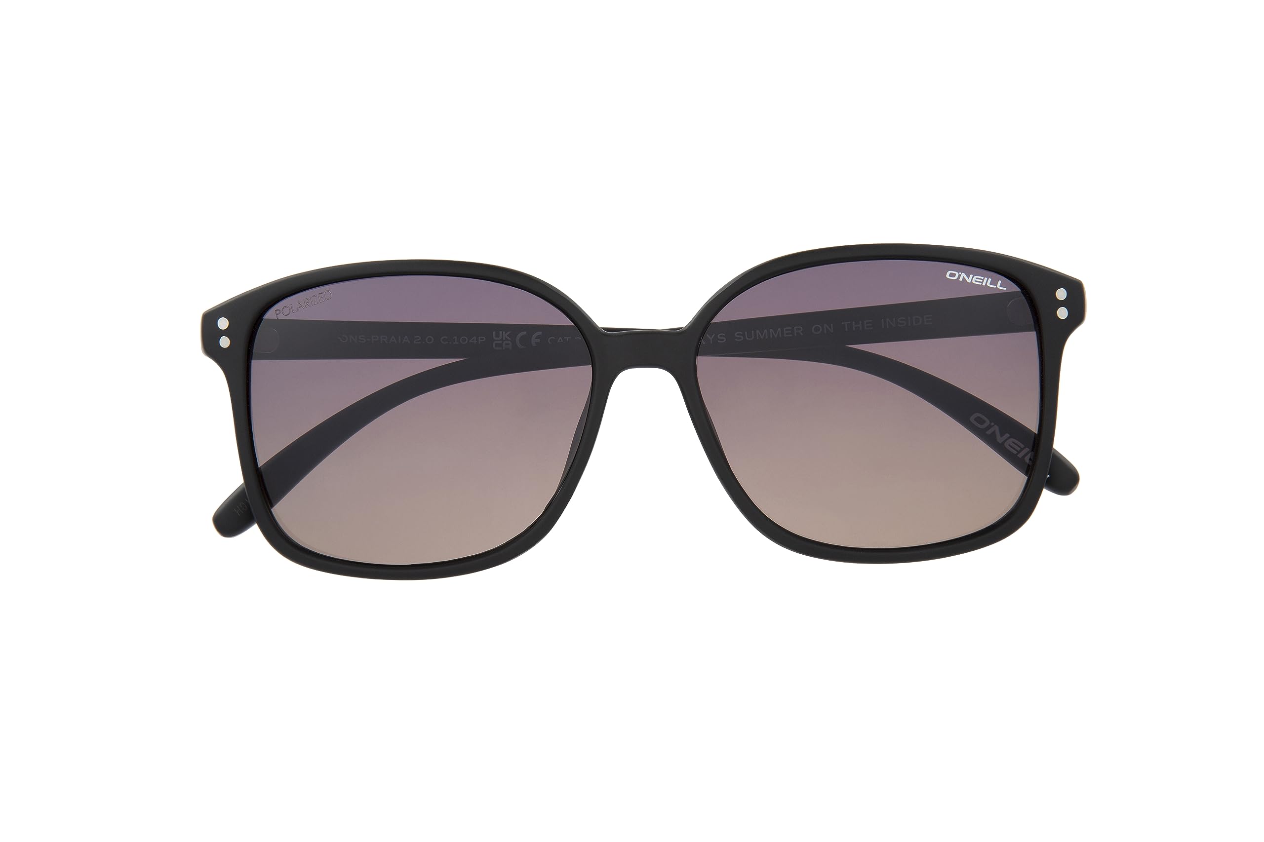 O'NEILL Praia 2.0 Womens Oversized Butterfly Style Polarized Sunglasses, 58 mm