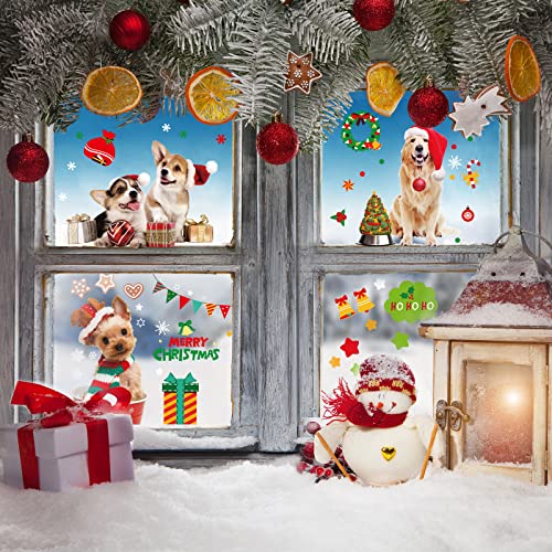Adesivi Natalizi per Finestre, 9 Decorazioni