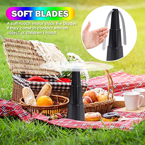 Ktdrjn TL-4PACK-03 4 Pack Fly Fan For Table,Food Indoor Outside,Portable Outdoor Picnic Fan,Batteries Powered Table Restaurant thumb #3