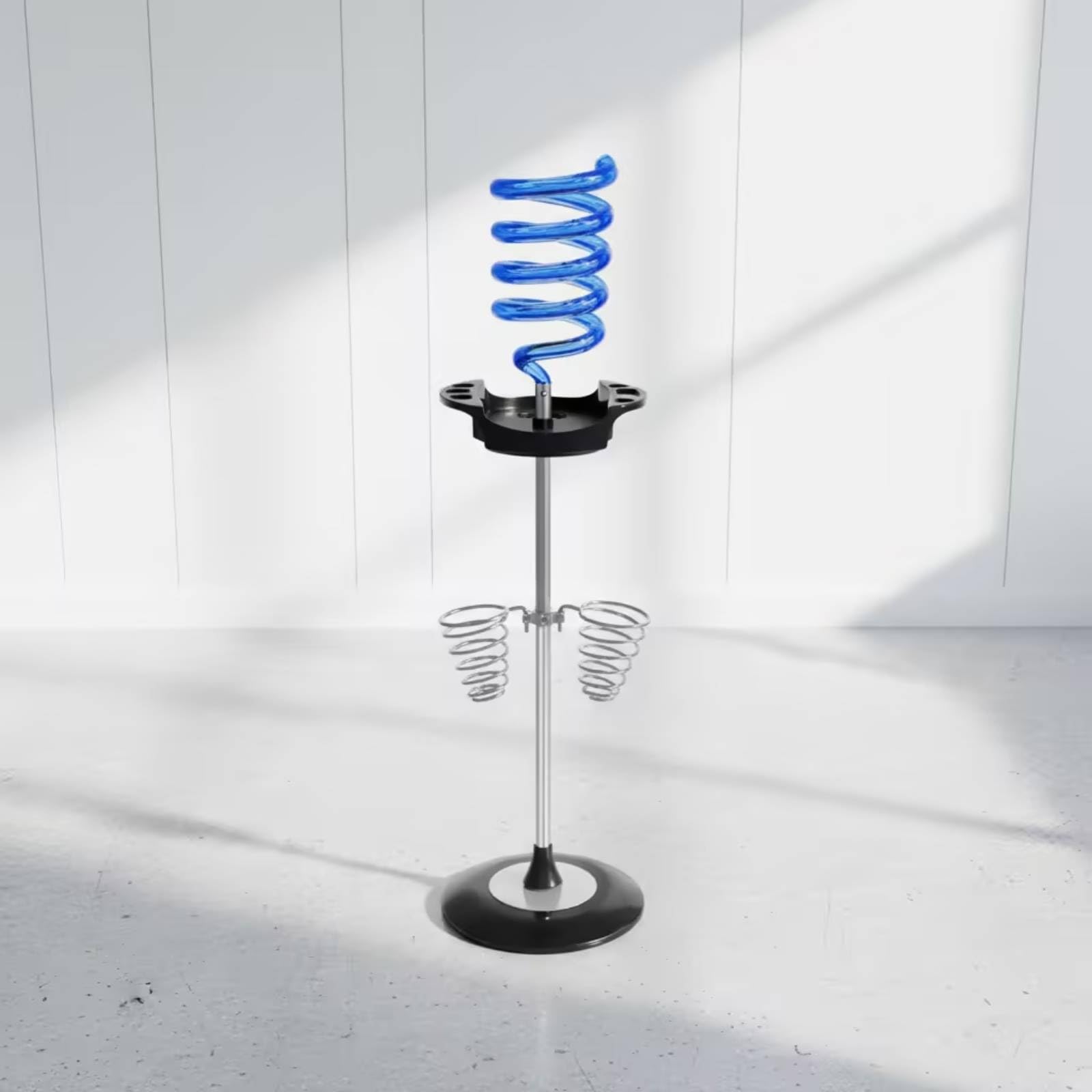 Perfeclan Soporte para Secador de Pelo Estante para Herramientas de Peinado Organizador de Mesa con Bobinas de Alambre Antideslizantes Adecuado para Salón Profesional Baño Tocador , Naranja