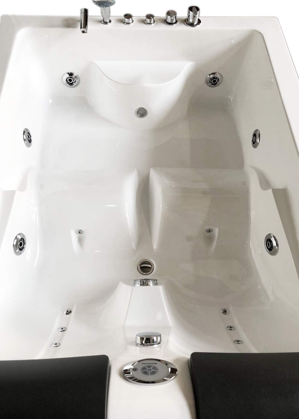 BAIGNOIRE BALNEO MASSANTE 2 PERSONNES Mimi RADIO SPA 175x132cm CHROMOTHERAPIE