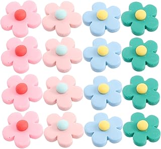 VILLCASE 50 Pçs Grampo De Cabelo Criativo Capa De Telefone Pingentes De Concha De Telefone Enfeites De Capa De Telefone Acessórios De Flor DIY Pingentes De Telefone Pingentes De Flor
