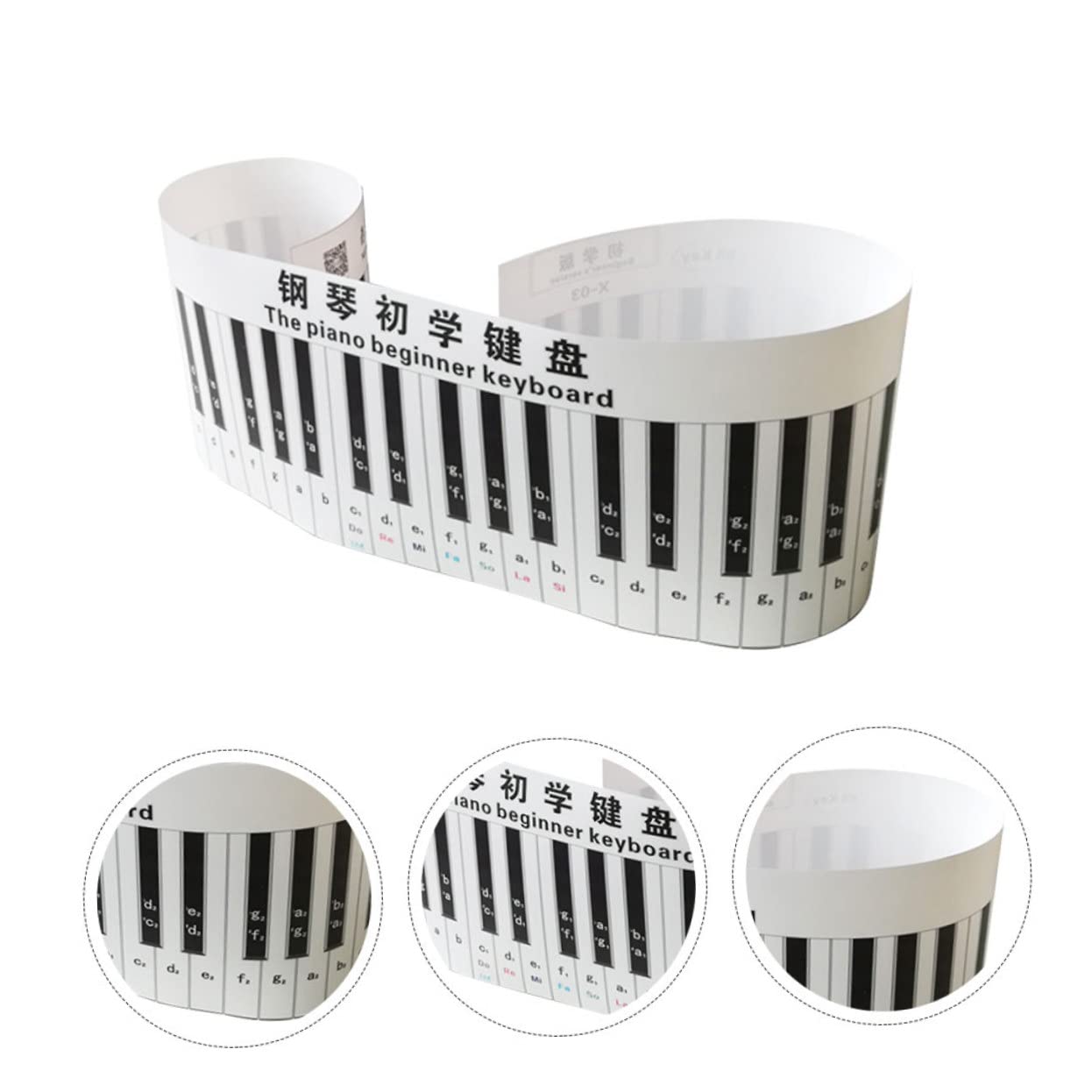 OFFSCH Piano Keyboard for Keys Electronic Keyboard Decal Piano Sticker for Beginners 3d Desktop Piano Keyboard Music Instrument Supplies