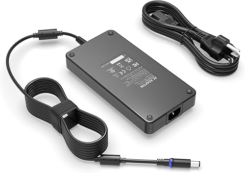 Miniatura 1 de Cargador de portátil Alienware de 240 W para laptop Dell Alienware (productos certificados de seguridad UL) (compatible con todos los adaptadores de
