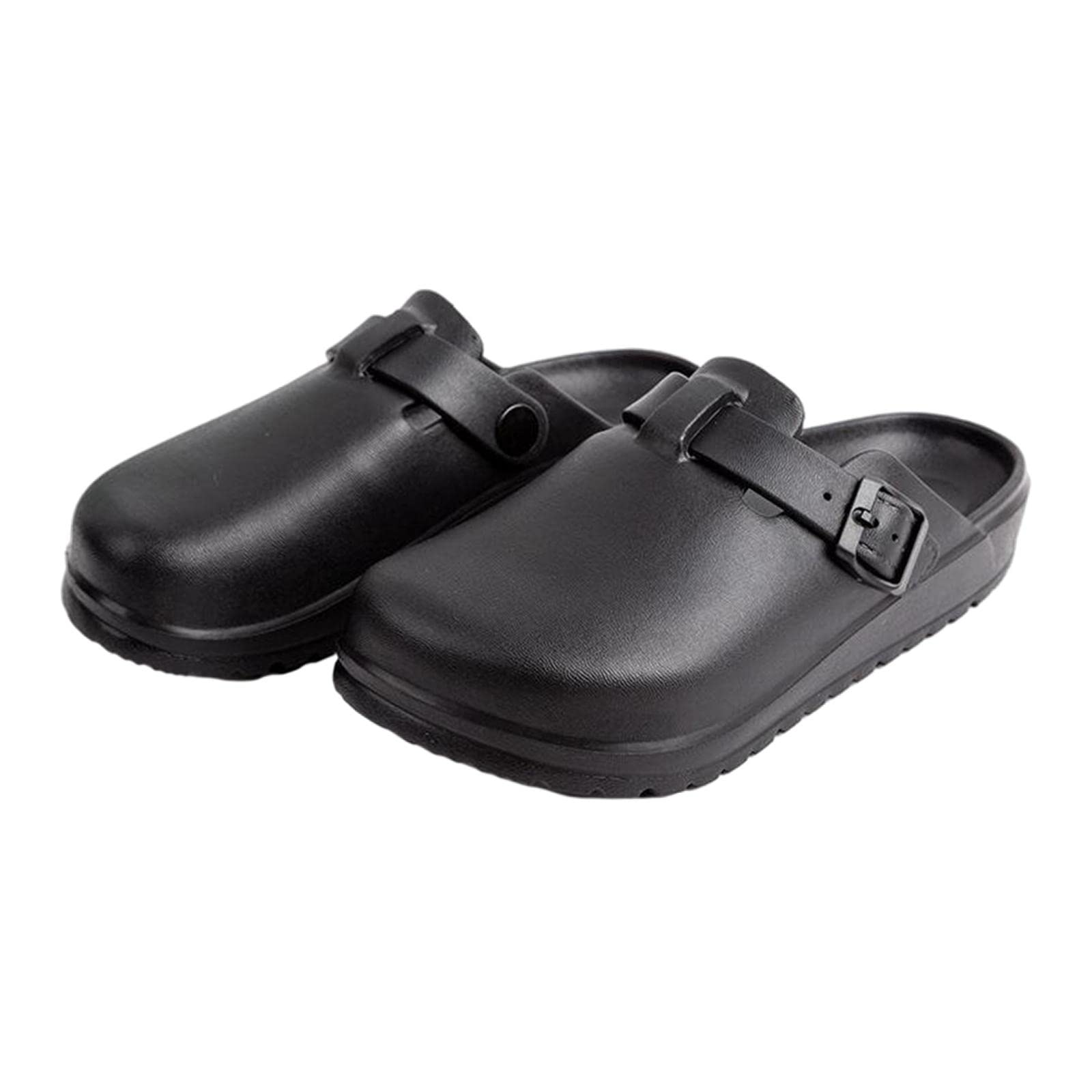 Nurse Clogs Slippers Waterproof Women Nursing Shoes for Nurse Doctor Summer Black 37-image-27