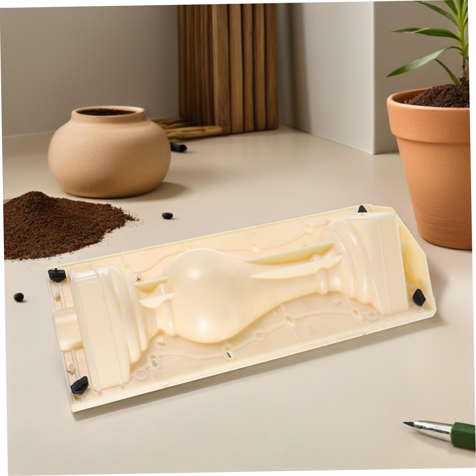 HANABASS Moule à béton en forme de colonne romaine pour balustrades décoratives à faire soi-même, moule en plastique léger pour piliers de jardin, moulage de ciment extérieur pour architecture de
