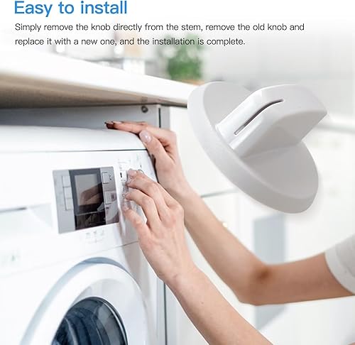 Miniatura 8 de Nuevo pomo de control WE03X25285 Trabajo para GE, para secadores Hotpoint HTX24GASK0WS NTX62G8ST0WW HTX24EASK0WS