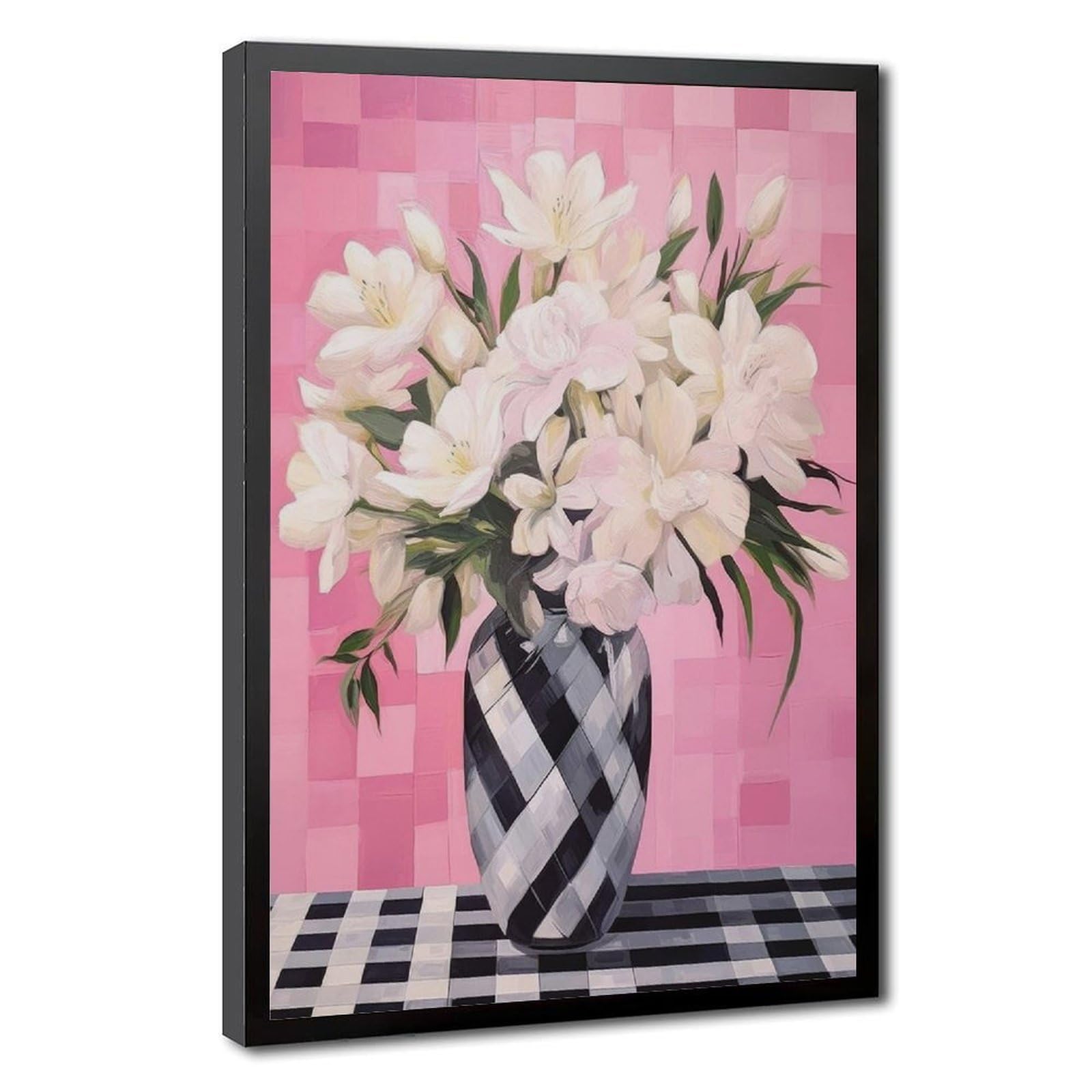 Bareronor Scandinavian Style Pastel Canvas Poster Bedroom Decor Landscape Office Room Decor Gift 24" L X 36" W