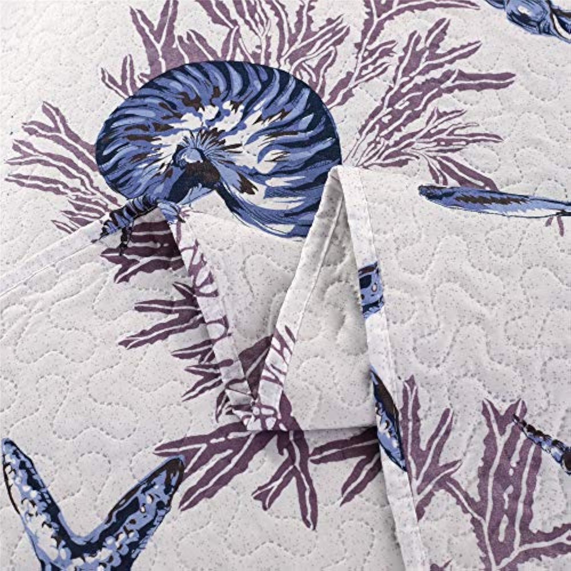 Ocean Starfish Quilts Set, 3 Piece Twin Size