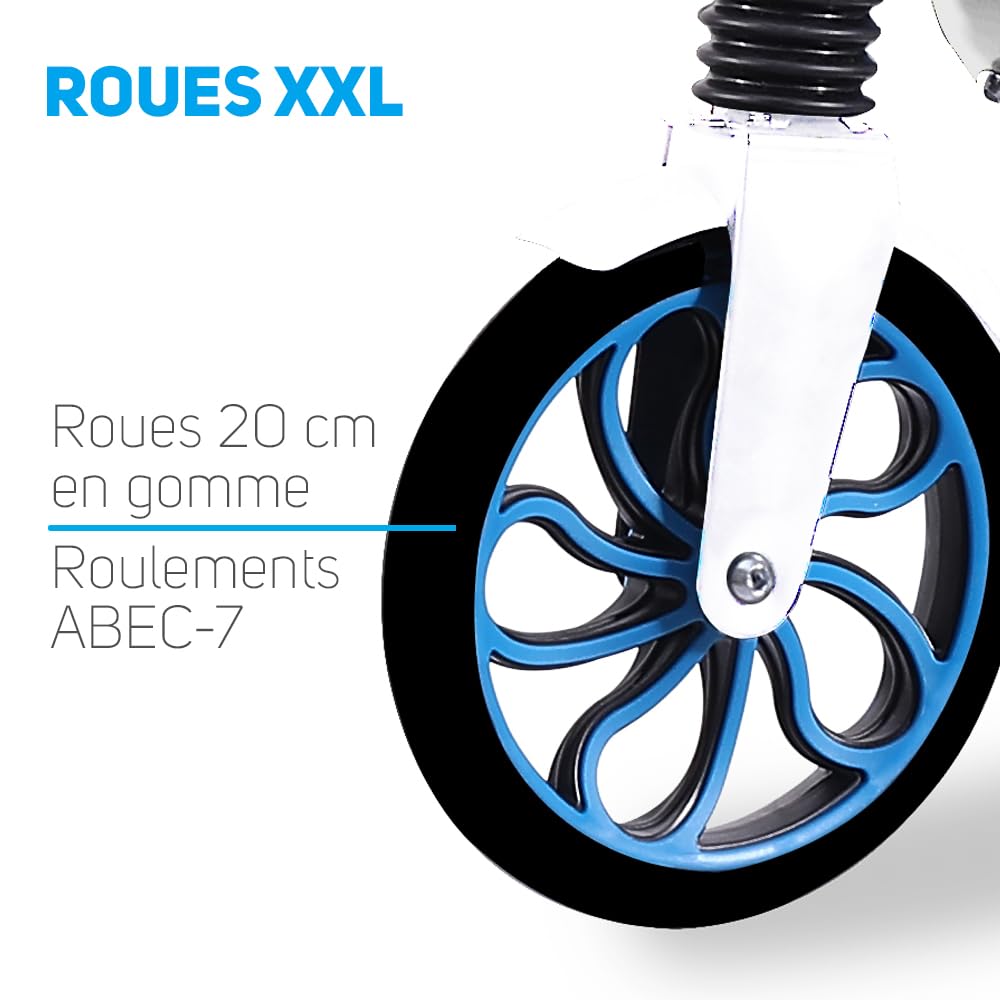 BEEPER - Trottinette ado & Adulte Roues 8'' Suspension Avant City Scoot avec ou sans Frein Avant