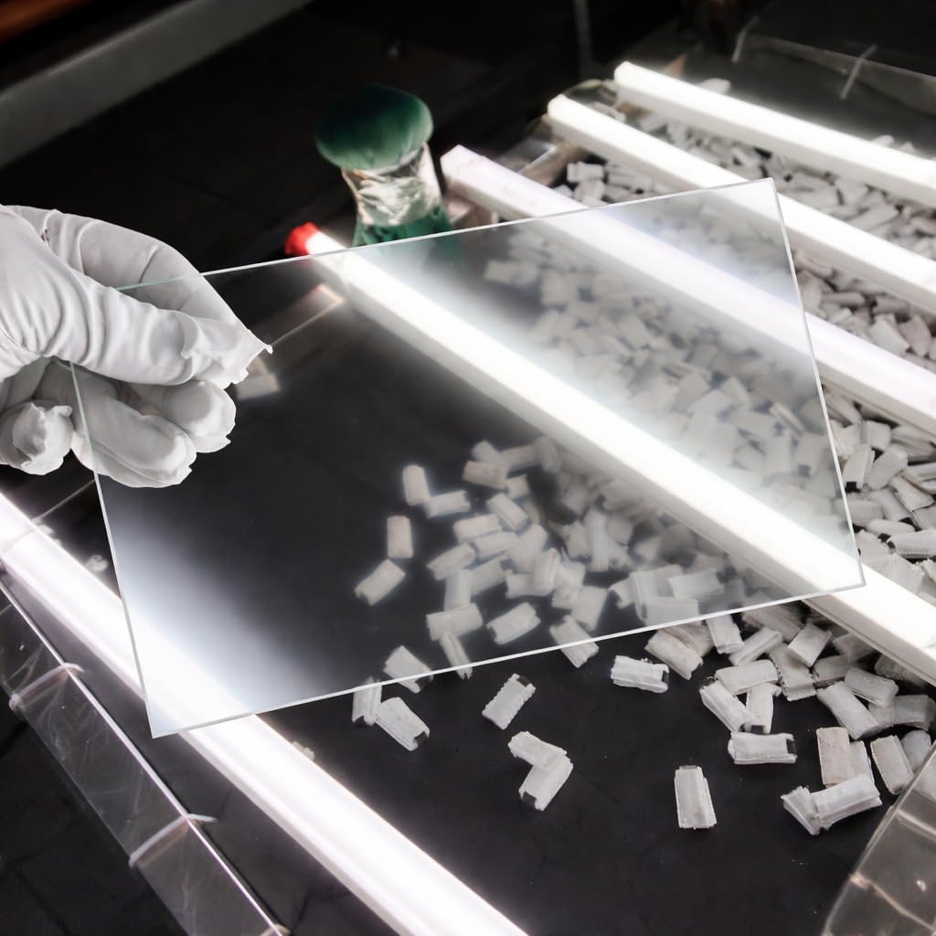 Pannello in Vetro Trasparente Antiriflesso Pezzo di Ricambio Lunga Durata Facile Manutenzione Adatto per Studio Privato Azienda Laboratorio