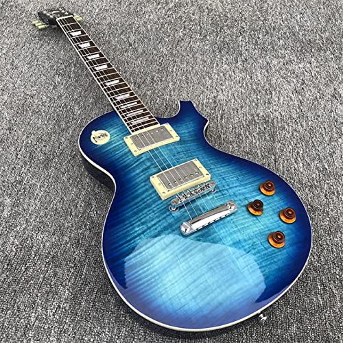 skjos 6 Cordes De Guitare Électrique Carrosserie en Acajou avec Érable Top Bleu Peinture Bleu Classique Guitare (Color… - Les Beatles, Paul McCartney, John Lennon, RIngo Starr, George Harrison skjos 6 Cordes De Guitare Électrique Carrosserie en Acajou avec Érable Top Bleu Peinture Bleu Classique Guitare (Color… – Image 3