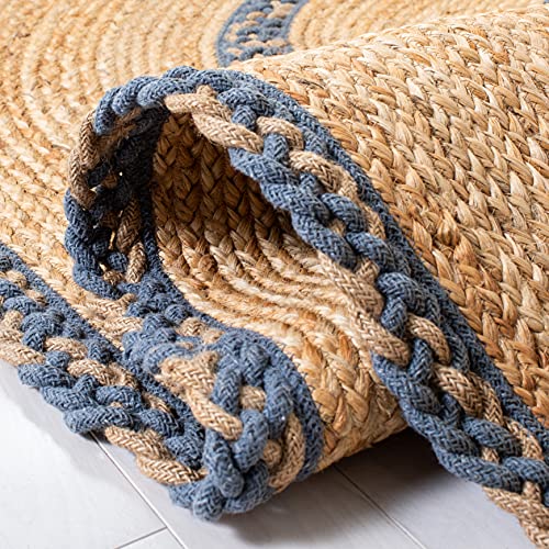 Tapete ovalado SAFAVIEH Natural Fiber 6' x 9' Natural/Grey miniatura 6